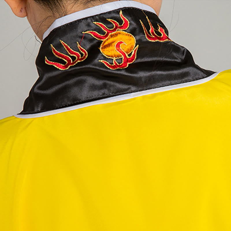 Buddha Stones Wudang Haft Smok Tygrys Długi Szeroki Rękaw Uniseks Taoistyczna Szata Kimono Na Ceremonię Qigong - image 11