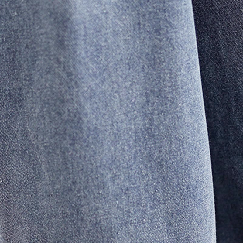 Buddha Stones Jesień Vintage Zniszczony Projekt Wysoki Stan Damskie Szerokie Spodnie Nogawki Z Kieszeniami - image 9