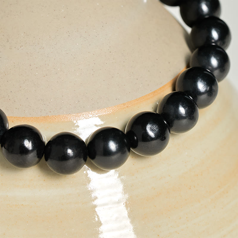 Bransoletka z Buddha Stones Round Authentic Shungite Inner Strength - image 10