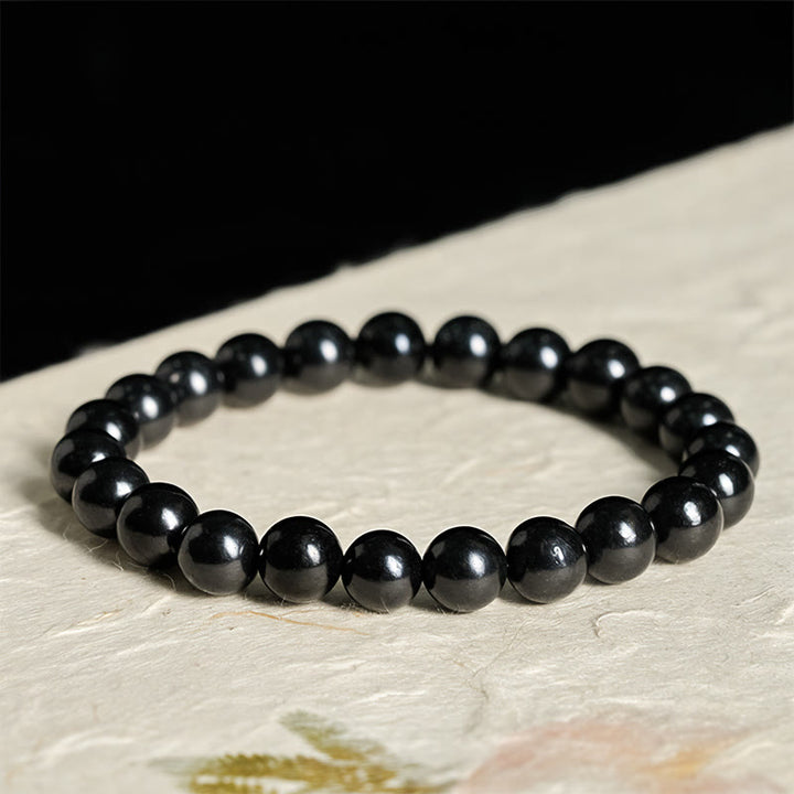 Bransoletka z Buddha Stones Round Authentic Shungite Inner Strength - image 8