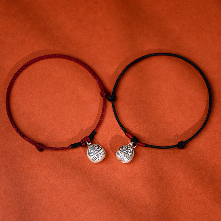 Srebrny wisiorek z Buddha Stones , przyciągający szczęście, z czerwonym sznurkiem, z regulowanym sznurkiem, dla kotów i małych psów - image 11