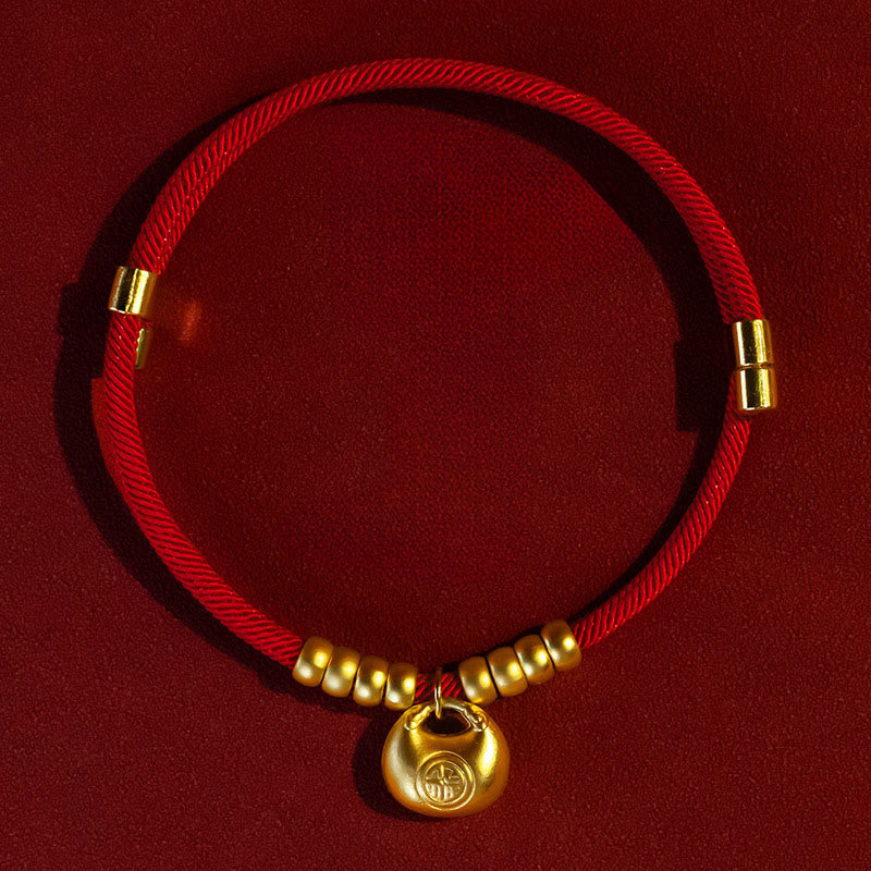 Buddha Stones, czerwony sznurek ochronny, regulowana obroża dla kotów i małych psów - image 1