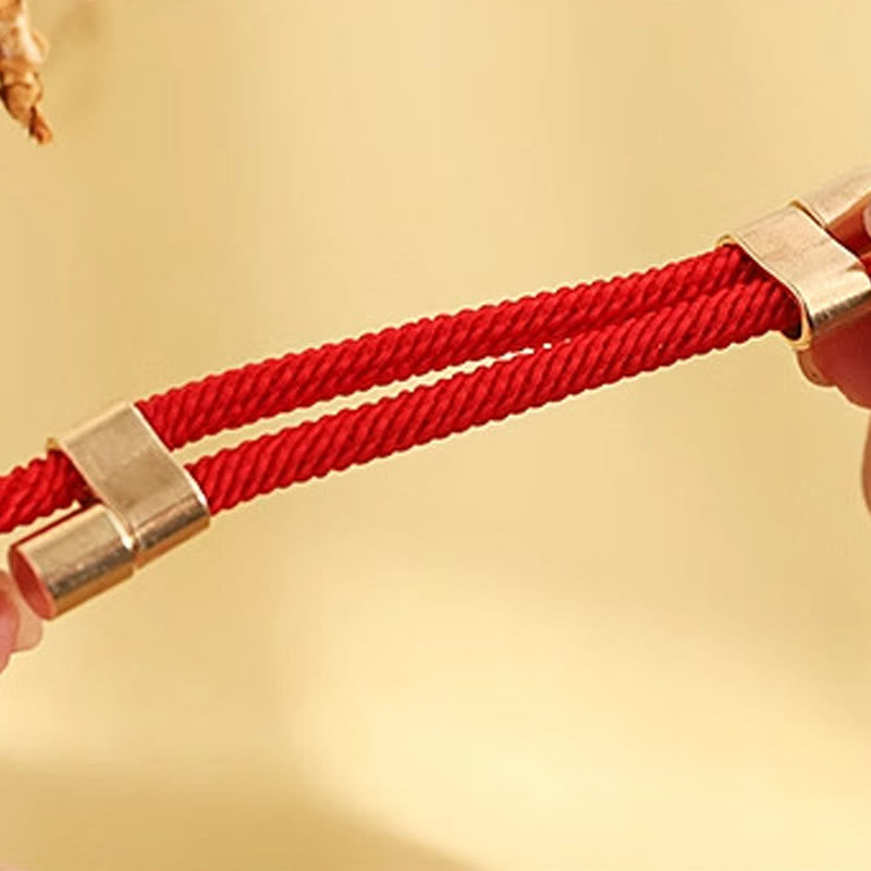 Wisiorek z Buddha Stones z metalu, czerwony sznurek, pokój, radość, błogosławieństwo, ochrona, regulowany, obroża dla kotów i małych psów - image 4