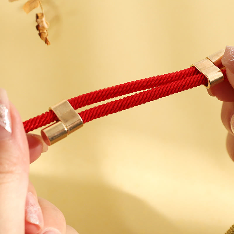 Wisiorek z Buddha Stones z metalu, czerwony sznurek, pokój, radość, błogosławieństwo, ochrona, regulowany, obroża dla kotów i małych psów - image 9