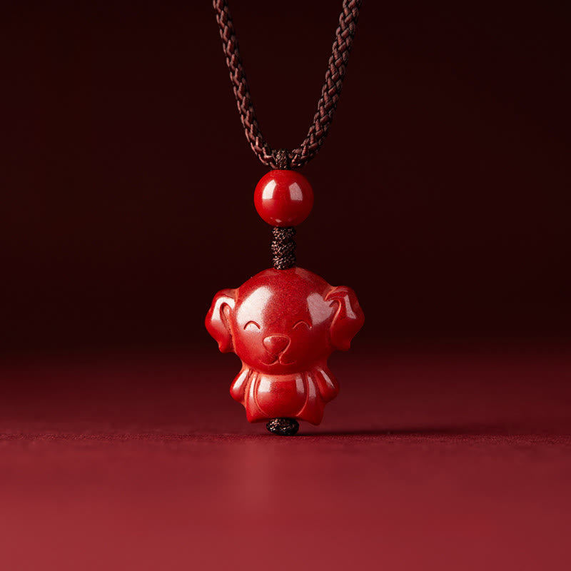 Naszyjnik z Buddha Stones, Rok Konia, Chińskie znaki zodiaku, grawerowany wzór, cynobrowy sznur błogosławieństwa - image 37