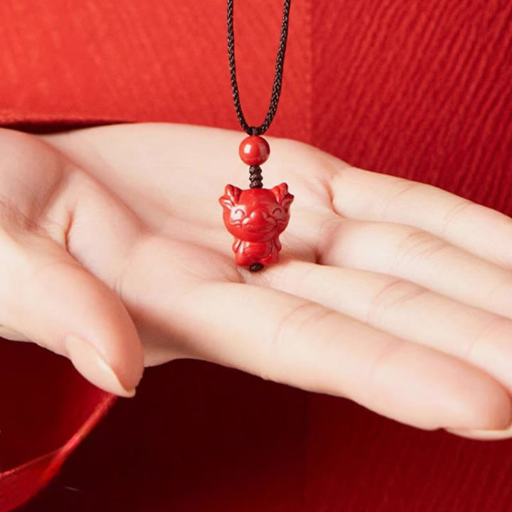 Naszyjnik z Buddha Stones, Rok Konia, Chińskie znaki zodiaku, grawerowany wzór, cynobrowy sznur błogosławieństwa - image 25