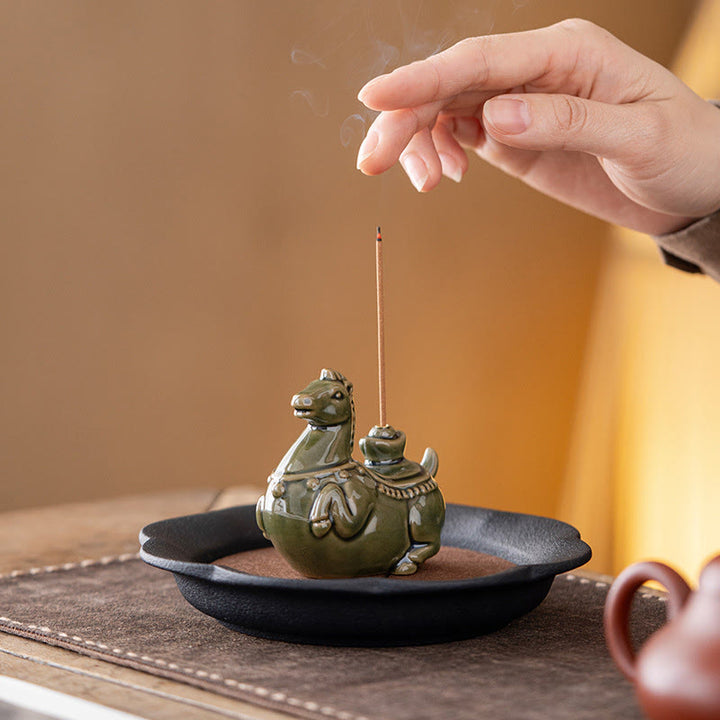 Kadzielnica z Buddha Stones na Rok Konia 2026, Nowy Rok, Sztabka Szczęścia - image 5