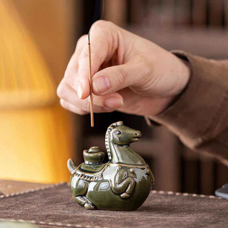 Kadzielnica z Buddha Stones na Rok Konia 2026, Nowy Rok, Sztabka Szczęścia - image 3