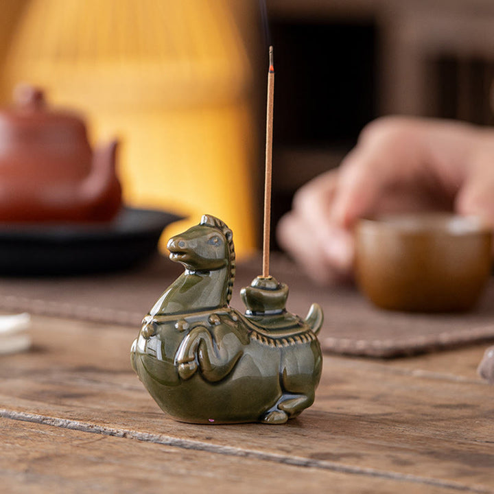 Kadzielnica z Buddha Stones na Rok Konia 2026, Nowy Rok, Sztabka Szczęścia - image 2