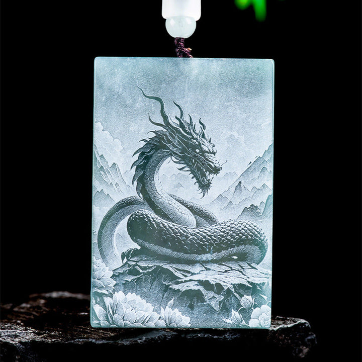 Naszyjnik z Buddha Stones, rok konia, chiński znak zodiaku, wisiorki z obfitości - Wąż - 60*40*4mm - image 12