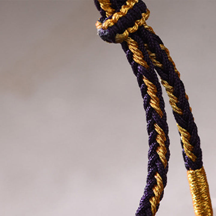 Buddha Stones, Monety Pięciu Cesarzy, Miedź, Ametyst, Cynober, Czarny, Czerwony Sznurek, Bransoletka Przyciągająca Szczęście - image 4