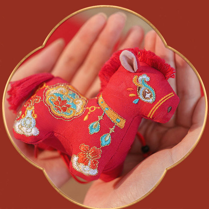 Buddha Stones Rok Konia Czerwony sznurek do haftu wiszącego - image 2