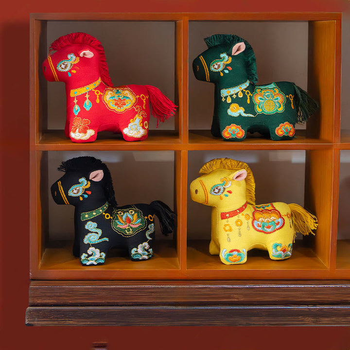 Buddha Stones Rok Konia Czerwony sznurek do haftu wiszącego - image 12