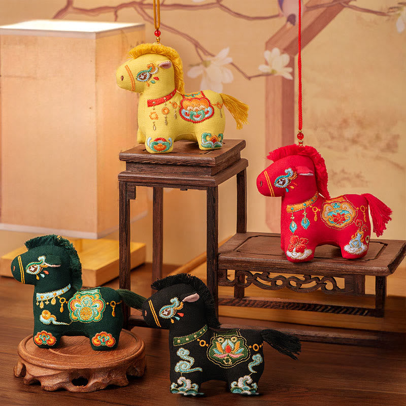 Buddha Stones Rok Konia Czerwony sznurek do haftu wiszącego - image 15