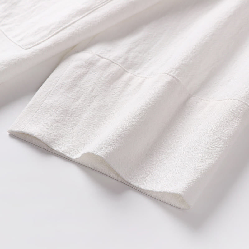 Buddha Stones, 2 sztuki, jesienny, sznurowany, bawełniany kimono, spodnie do kostek z szerokimi nogawkami i kieszeniami, męski zestaw do medytacji - image 26