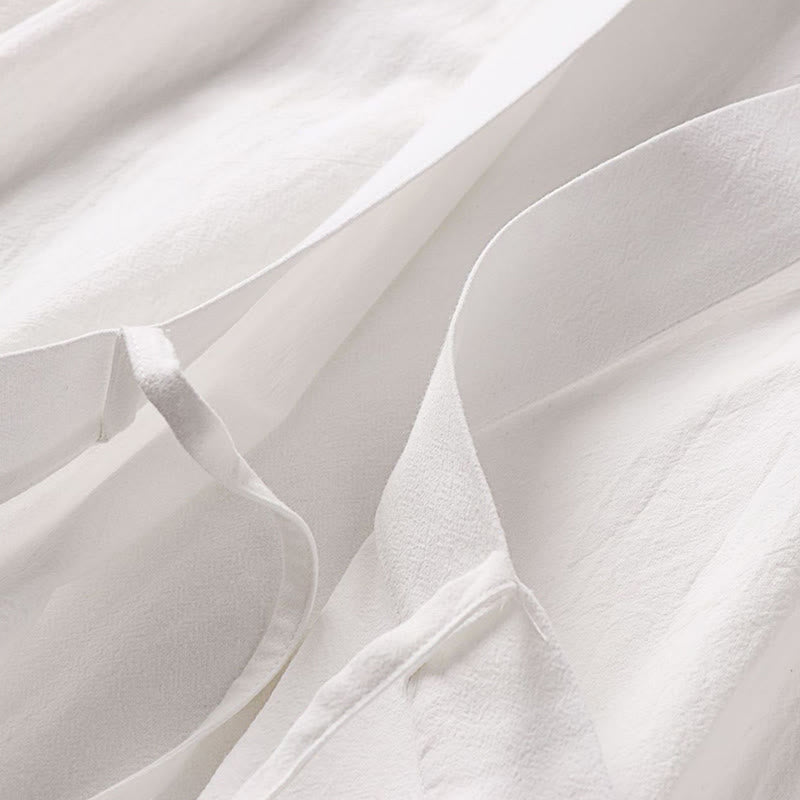 Buddha Stones, 2 sztuki, jesienny, sznurowany, bawełniany kimono, spodnie do kostek z szerokimi nogawkami i kieszeniami, męski zestaw do medytacji - image 23