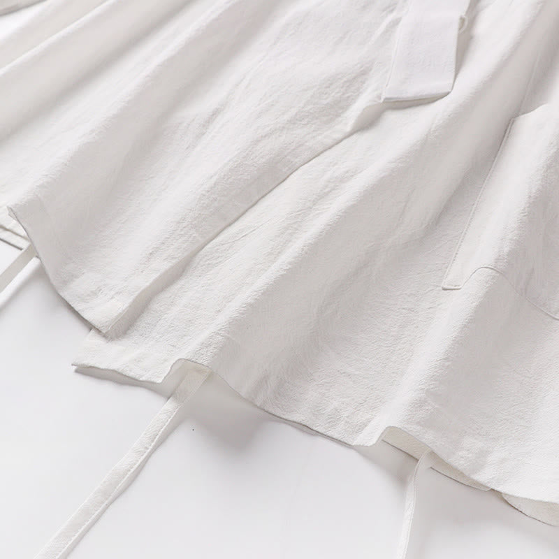 Buddha Stones, 2 sztuki, jesienny, sznurowany, bawełniany kimono, spodnie do kostek z szerokimi nogawkami i kieszeniami, męski zestaw do medytacji - image 25