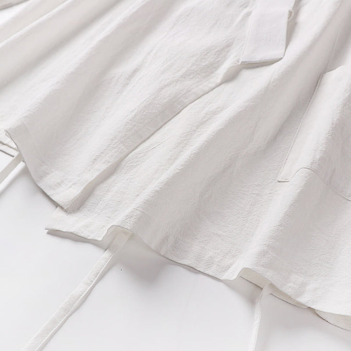 Buddha Stones, 2 sztuki, jesienny, sznurowany, bawełniany kimono, spodnie do kostek z szerokimi nogawkami i kieszeniami, męski zestaw do medytacji - image 25