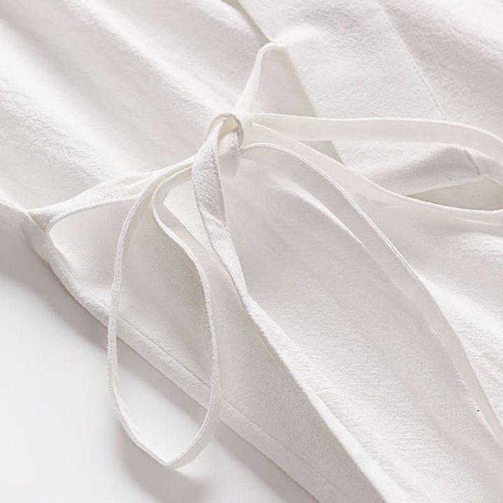 Buddha Stones, 2 sztuki, jesienny, sznurowany, bawełniany kimono, spodnie do kostek z szerokimi nogawkami i kieszeniami, męski zestaw do medytacji - image 24