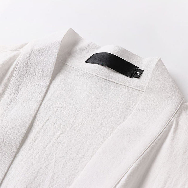 Buddha Stones, 2 sztuki, jesienny, sznurowany, bawełniany kimono, spodnie do kostek z szerokimi nogawkami i kieszeniami, męski zestaw do medytacji - image 22