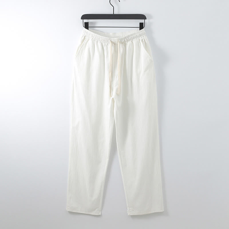 Buddha Stones, 2 szt., jesienny, sznurowany, bawełniany kimono, spodnie ściągane sznurkiem i kieszeniami, męski zestaw do medytacji - image 12