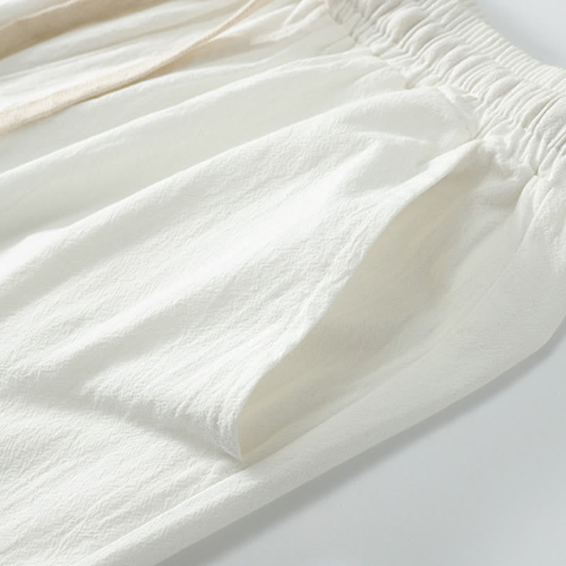 Buddha Stones, 2 szt., jesienny, sznurowany, bawełniany kimono, spodnie ściągane sznurkiem i kieszeniami, męski zestaw do medytacji - image 15