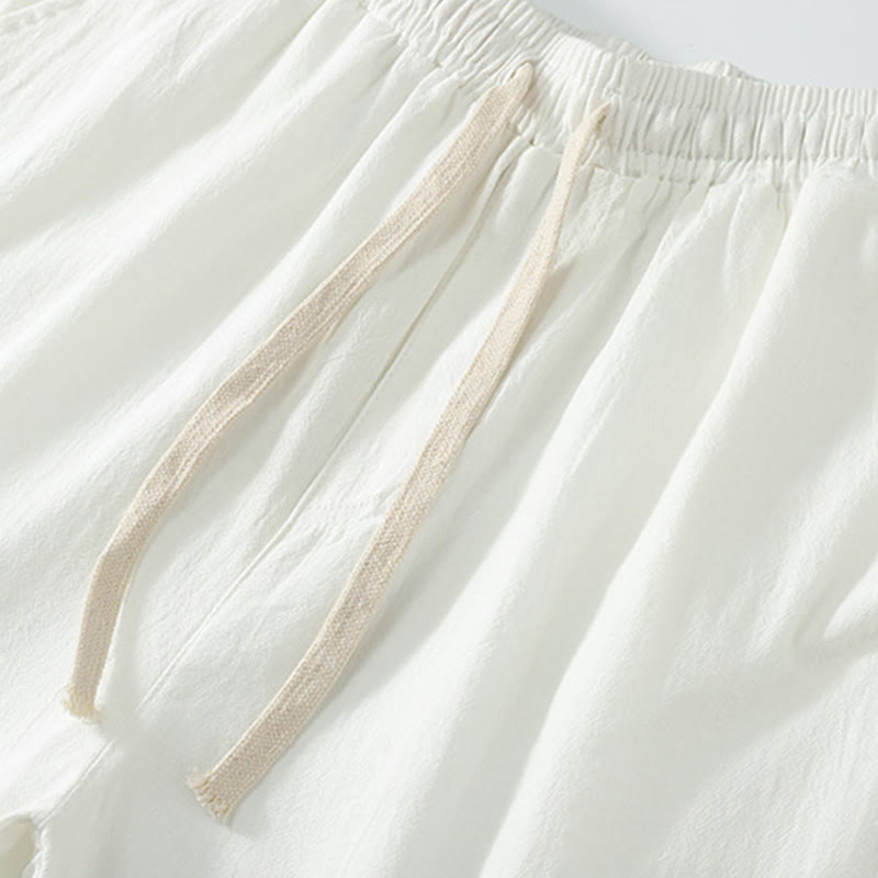 Buddha Stones, 2 szt., jesienny, sznurowany, bawełniany kimono, spodnie ściągane sznurkiem i kieszeniami, męski zestaw do medytacji - image 14