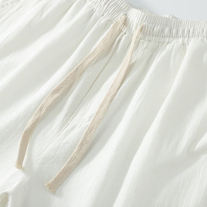 Buddha Stones, 2 szt., jesienny, sznurowany, bawełniany kimono, spodnie ściągane sznurkiem i kieszeniami, męski zestaw do medytacji - image 14