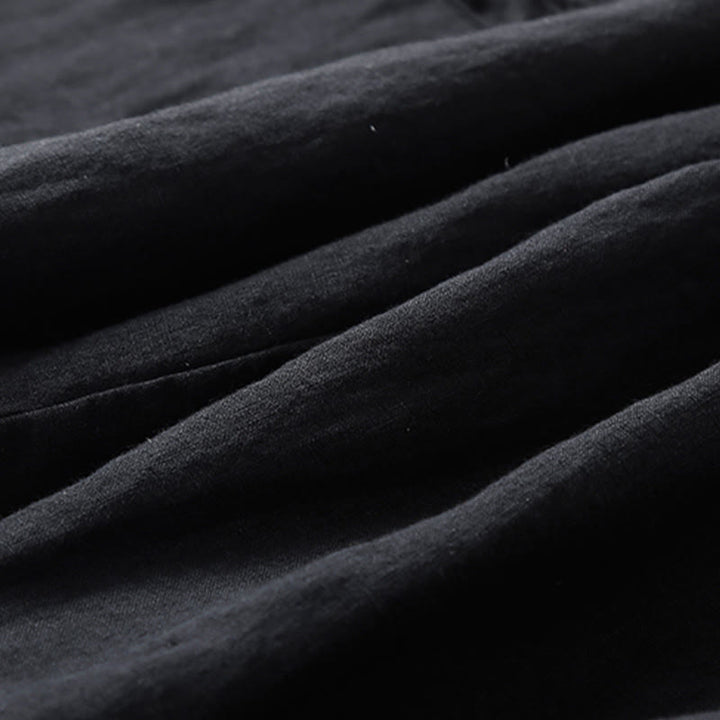 Spodnie damskie z bawełny typu capri i gładkim haremem Buddha Stones Commute z kieszeniami - image 9