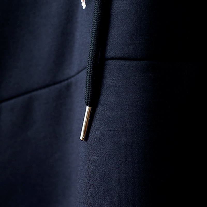 Bluza damska z kapturem z długim rękawem i haftowanym misiem z Buddha Stones - image 5