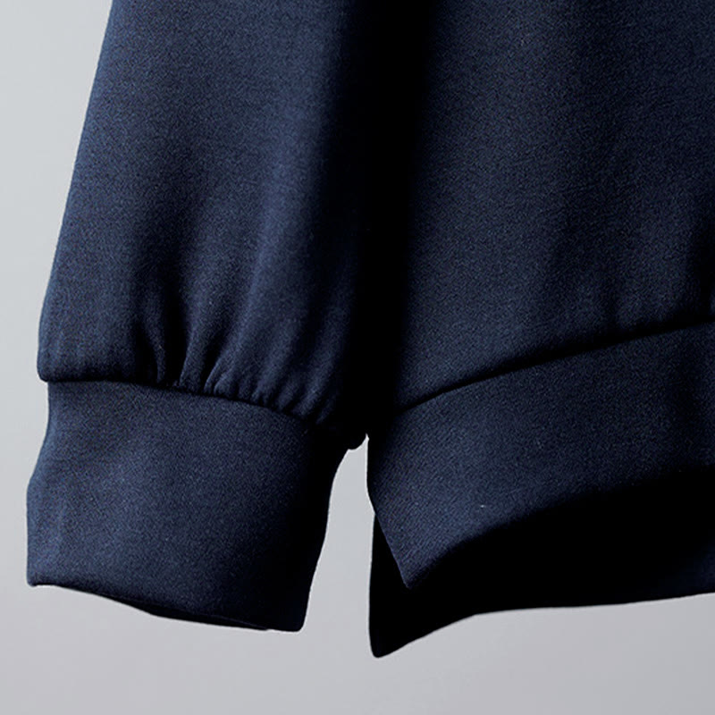 Bluza damska z kapturem z długim rękawem i haftowanym misiem z Buddha Stones - image 4