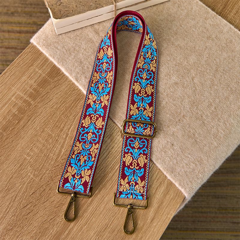 Buddha Stones, czeskie kwiaty, geometryczny haft, regulowane torebki na ramię, paski do torebki, wymiana - image 12