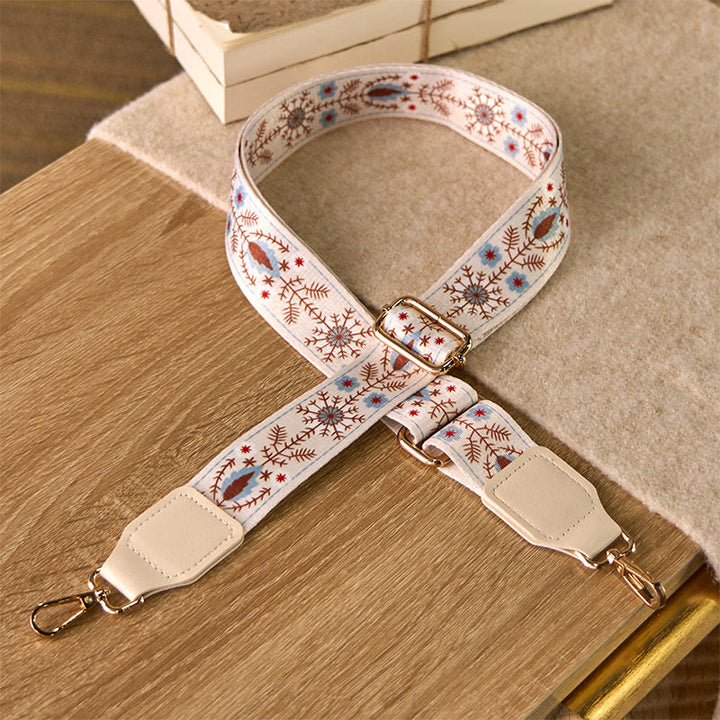 Torebki na ramię z regulowanymi paskami w kwiaty Buddha Stones, z wymiennymi paskami - image 1