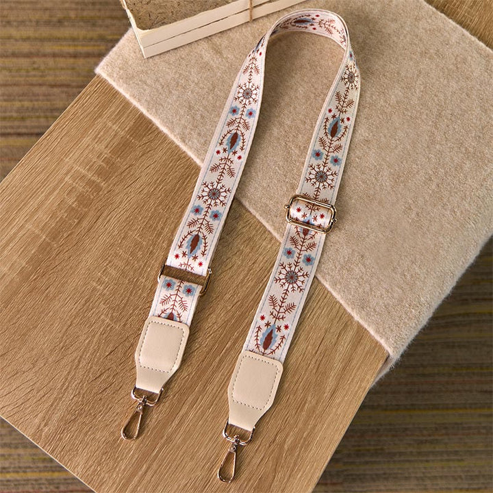 Torebki na ramię z regulowanymi paskami w kwiaty Buddha Stones, z wymiennymi paskami - image 4