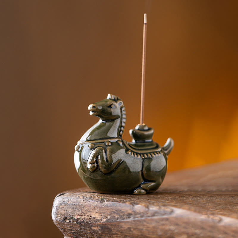 Kadzielnica z Buddha Stones na Rok Konia 2026, Nowy Rok, Sztabka Szczęścia - image 1