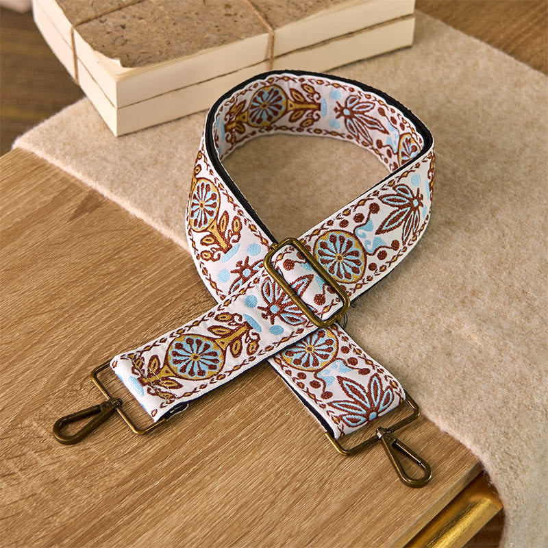 Buddha Stones Boho Liść Klonu Kwiat Geometryczny Regulowane Torebki Crossbody Torba na Ramię Paski Wymienne - image 3