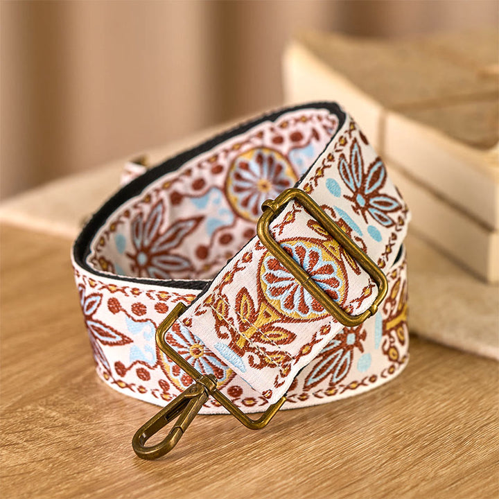Buddha Stones Boho Liść Klonu Kwiat Geometryczny Regulowane Torebki Crossbody Torba na Ramię Paski Wymienne - image 4