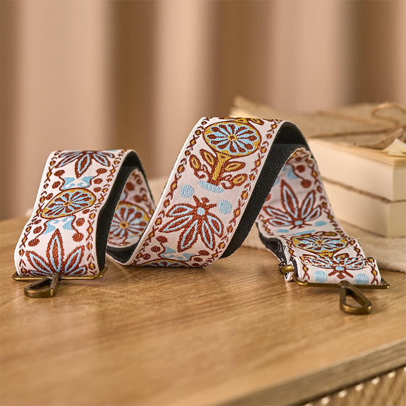 Buddha Stones Boho Liść Klonu Kwiat Geometryczny Regulowane Torebki Crossbody Torba na Ramię Paski Wymienne - image 1