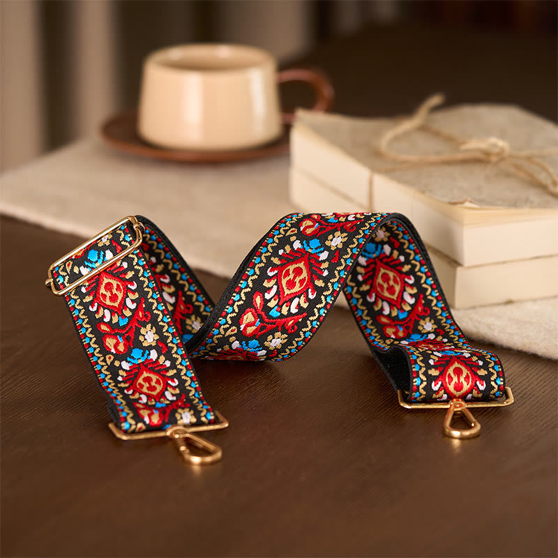 Buddha Stones, czeskie kwiaty, geometryczne paski, haft, regulowane torebki, torba na ramię, paski do torebki, wymiana - image 21