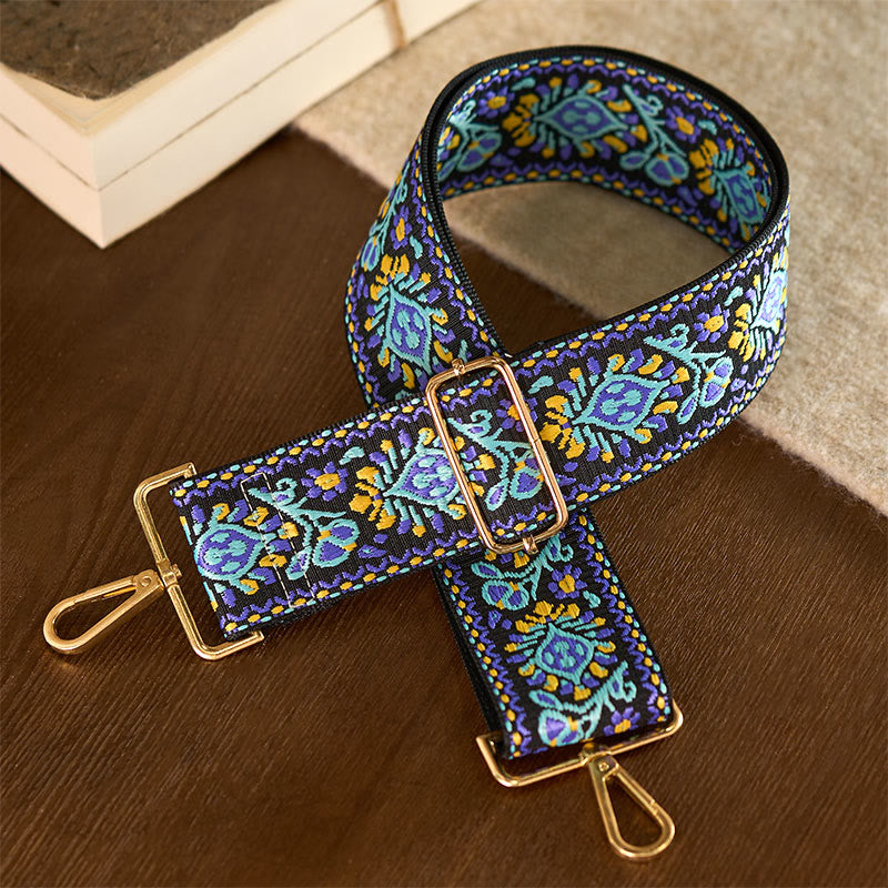 Buddha Stones, czeskie kwiaty, geometryczne paski, haft, regulowane torebki, torba na ramię, paski do torebki, wymiana - image 3