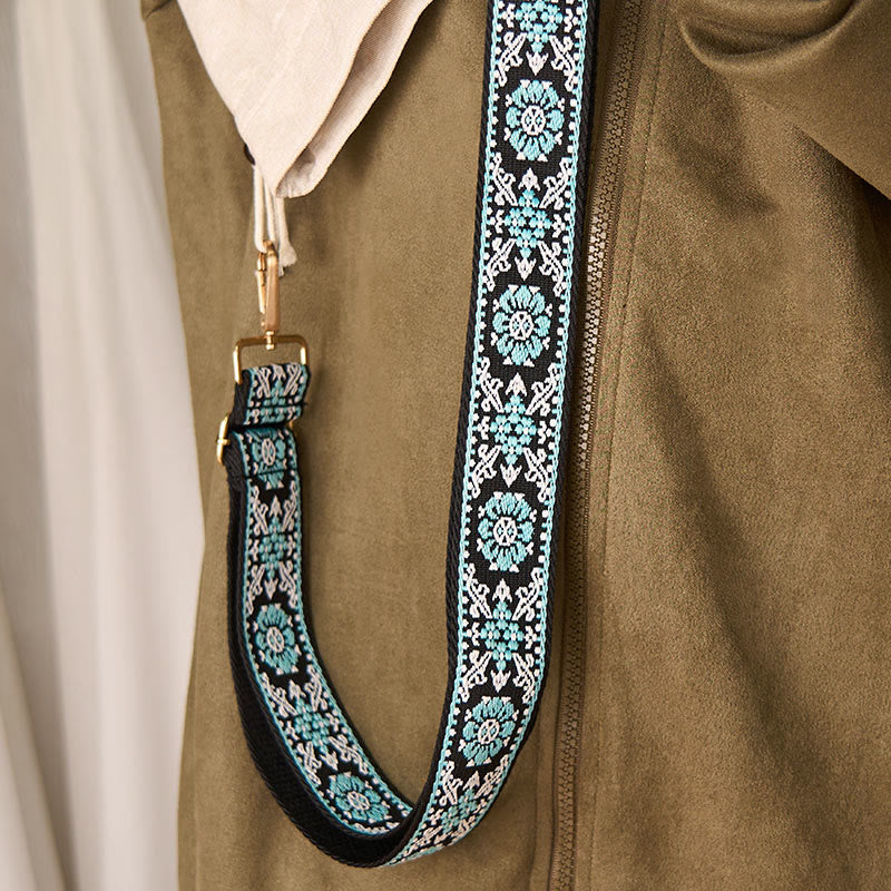 Buddha Stones, czeski okrągły kwiat, geometryczny haft, regulowane torebki na ramię, pasek na ramię, wymiana - image 6