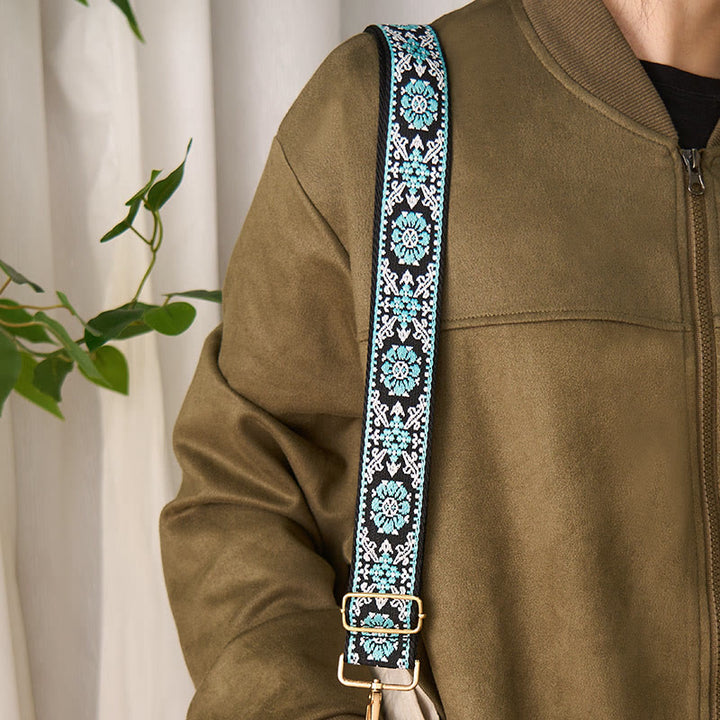 Buddha Stones, czeski okrągły kwiat, geometryczny haft, regulowane torebki na ramię, pasek na ramię, wymiana - image 5