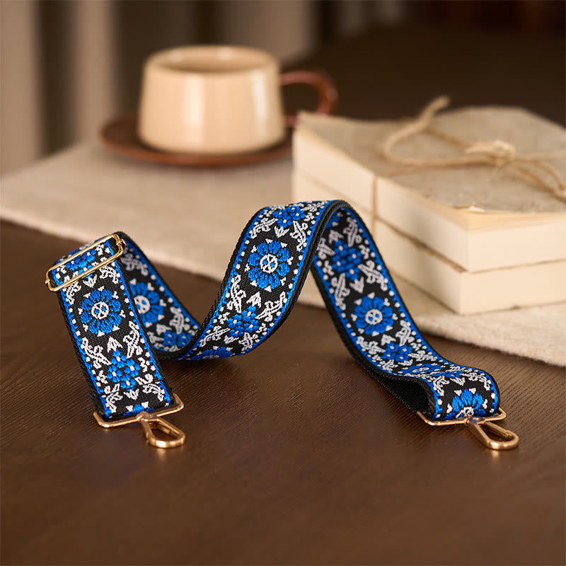 Buddha Stones, czeski okrągły kwiat, geometryczny haft, regulowane torebki na ramię, pasek na ramię, wymiana - image 12