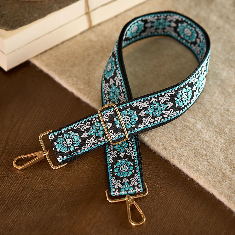 Buddha Stones, czeski okrągły kwiat, geometryczny haft, regulowane torebki na ramię, pasek na ramię, wymiana - image 1