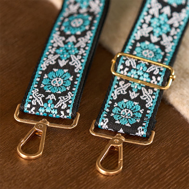 Buddha Stones, czeski okrągły kwiat, geometryczny haft, regulowane torebki na ramię, pasek na ramię, wymiana - image 7