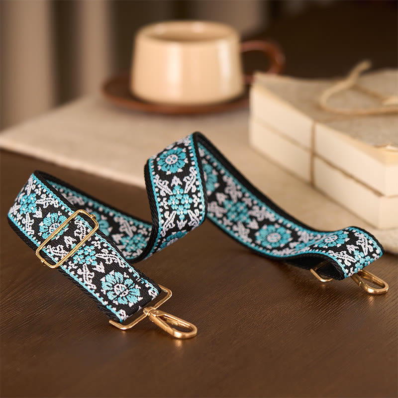 Buddha Stones, czeski okrągły kwiat, geometryczny haft, regulowane torebki na ramię, pasek na ramię, wymiana - image 4