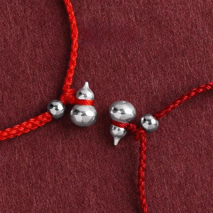 Bransoletka z zawieszką "Szczęście i szczęście" z Buddha Stones ze srebra próby 925 i tykwą - image 12