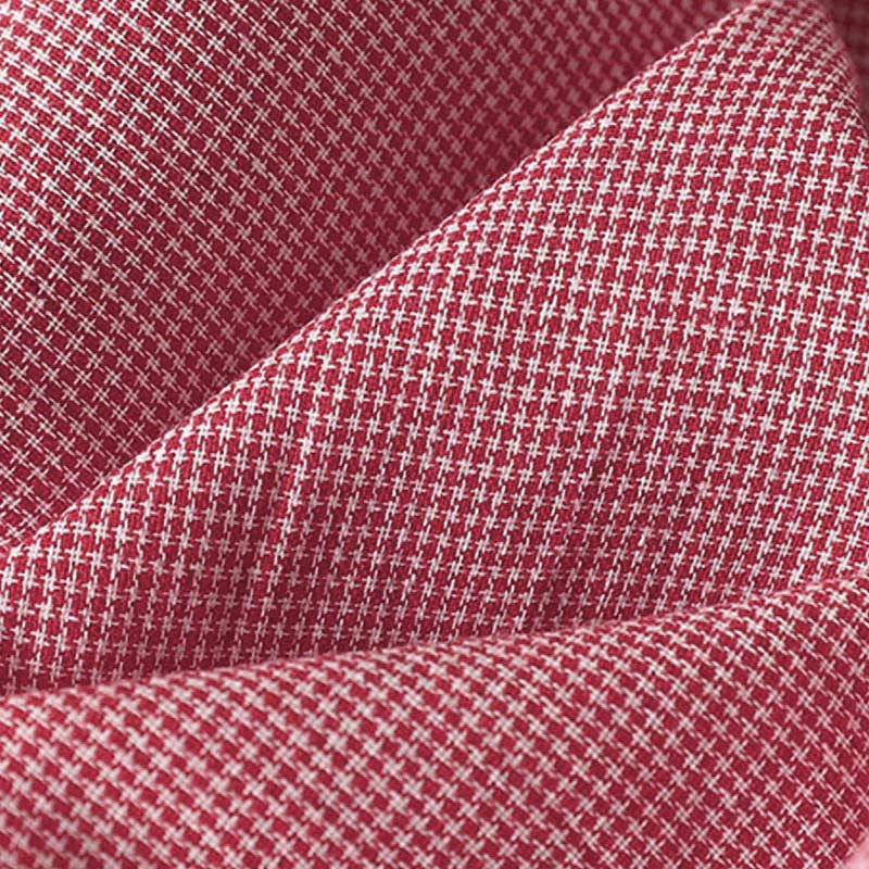 Koszula damska z długim rękawem z haftem w kratę z motywem kamieni Buddha Stones, ze stójką i guzikami - image 15