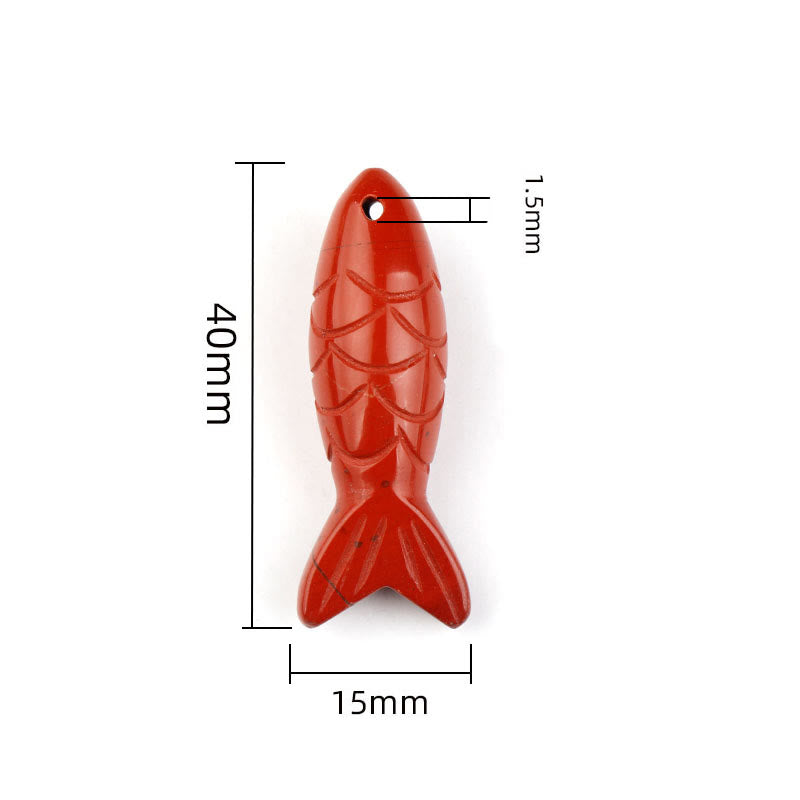 Rzeźba z Buddha Stones z rybą Koi w kolorze różowym, indyjskim agatem i ametystem, naszyjnik z wisiorkiem, symbolizujący ciepło i dobrobyt - image 26