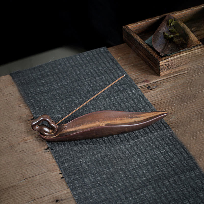 Buddha Stones, mała łódź, cykada, dekoracja domu, kadzielnica - Łódka (25*5,5*5,5 cm) - image 5